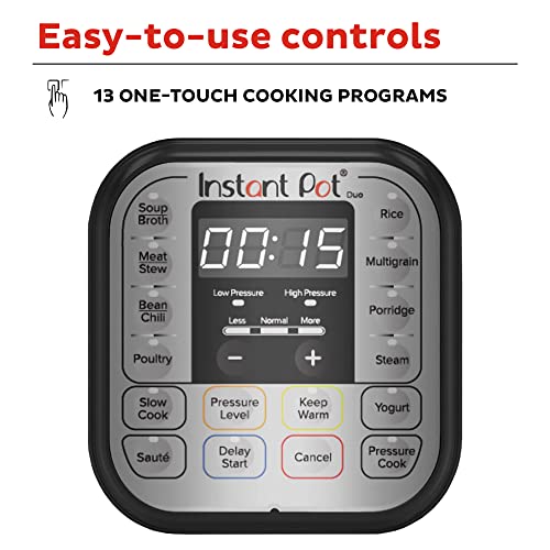 Stainless Steel Instant Pot Duo 7-in-1, 8 Quart
