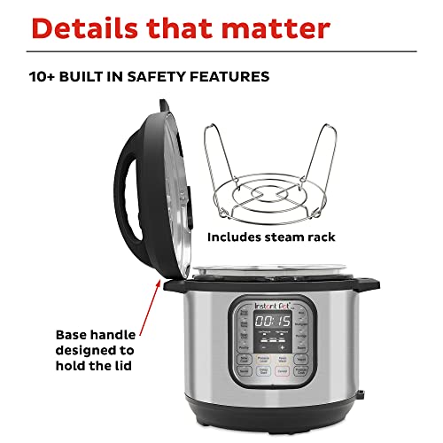 Stainless Steel Instant Pot Duo 7-in-1, 8 Quart