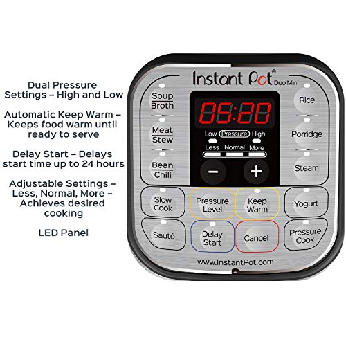 Mini Instant Pot Duo 7-in-1 Pressure Cooker Stainless Steel
