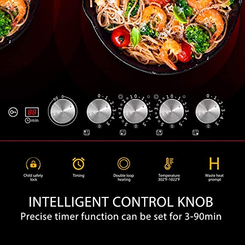VIVOHOME 29" 4-Burner Electric Radiant Cooktop