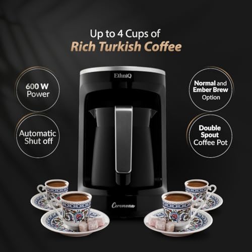 ETHNIQ Turbo Turkish Coffee Maker - BPA Free