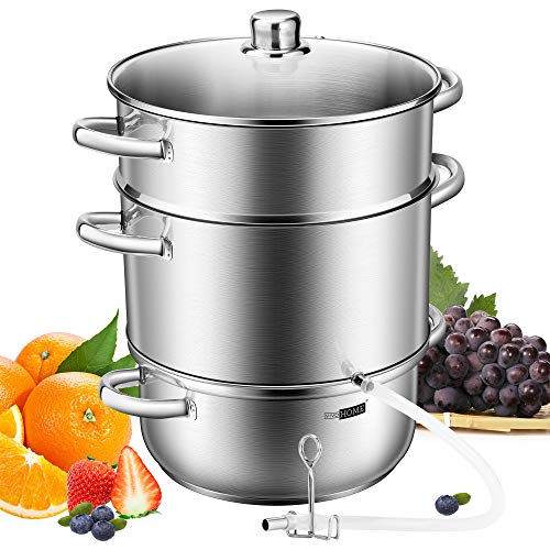 VIVOHOME 24cm Stainless Steel Juice Steamer Pot
