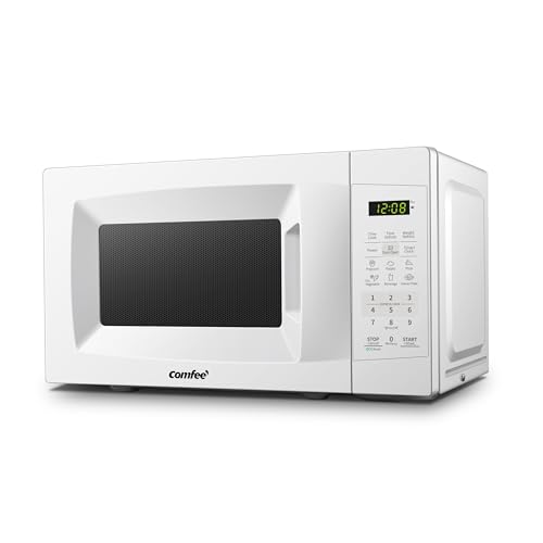 COMFEE' 0.7 Cu Ft Microwave Oven, Pearl White
