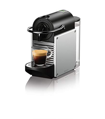 De'Longhi Nespresso Pixie Espresso Machine, 1100 ml, Aluminum Silver