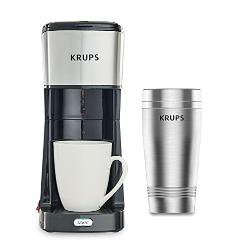 Krups Stainless Steel Single Serve Coffee Maker & Tumbler
