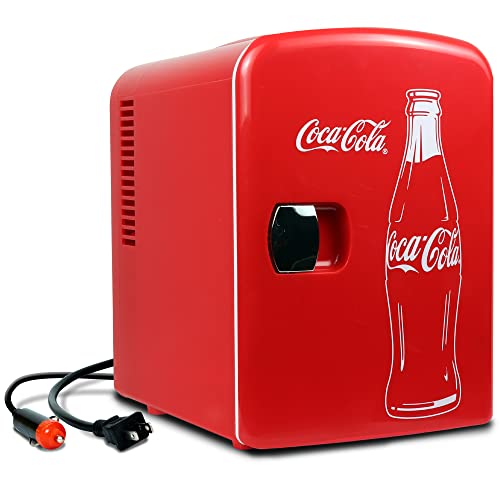 Coca-Cola Mini Fridge 4L Portable Cooler Red