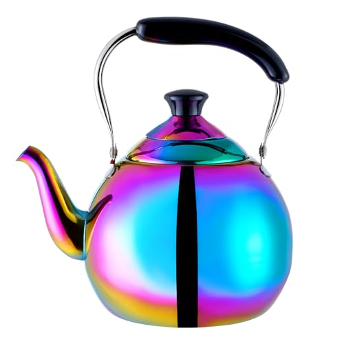 Moxinox 2.1 Quart Colorful Whistling Tea Kettle