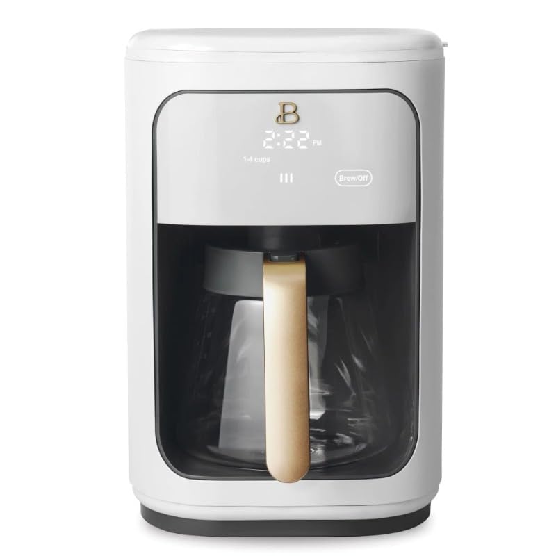 Touchscreen Programmable 14-Cup Coffee Maker - White