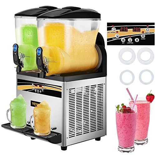 VEVOR 15L Dual Tank Slushy Machine for Margaritas