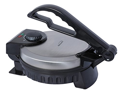 Brentwood Stainless Steel Electric Tortilla Maker, 8-Inch