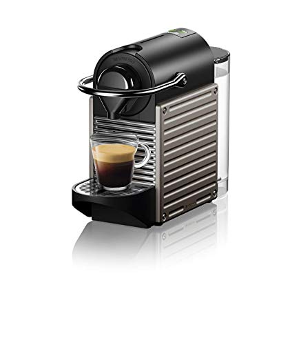 Breville Nespresso Pixie Espresso Machine, 24oz in Titan