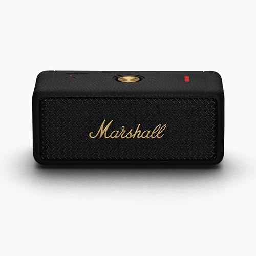 Marshall Emberton II Bluetooth Speaker, Black & Brass