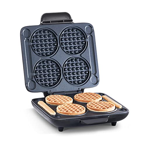 DASH Mini Waffle Maker - Four 4” Molds, Quick Heat-Up
