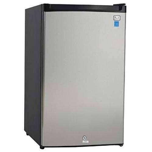 Avanti Compact Refrigerator Stainless Steel Black 4.4 cu. ft