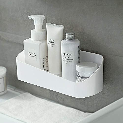 SUNFICON Adhesive Shower Caddy Wall Mounted Bathroom Organizer
