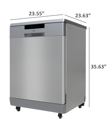 Steel Portable Dishwasher with 6 Wash Programs