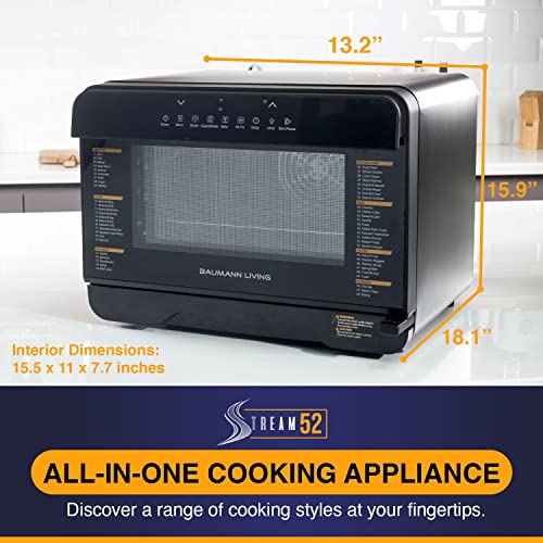 Baumann Living 52L Steam Oven Airfryer