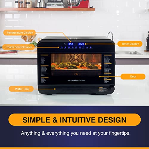 Baumann Living 52L Steam Oven Airfryer