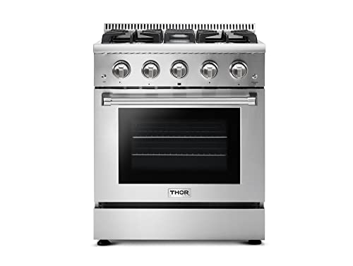 THOR Kitchen 30-Inch Gas Range with Blue Oven