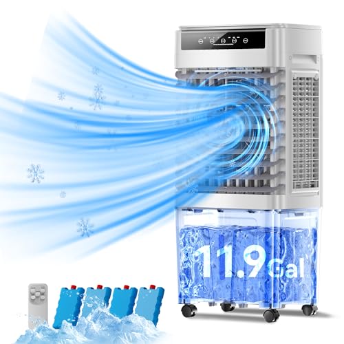 Portable Evaporative Air Cooler with Remote Control, 3531 CFM