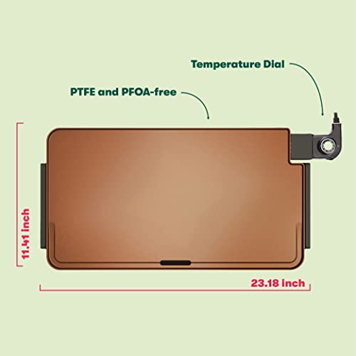 BELLA XL Electric Griddle with Fusion TI Coating