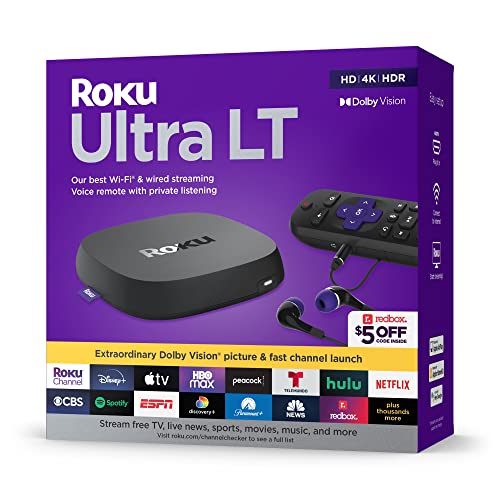 Roku Ultra LT 2023 Dolby Vision Streaming Player