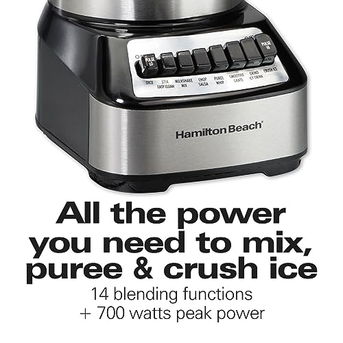 Hamilton Beach Blender with 14 Functions, Stainless Steel