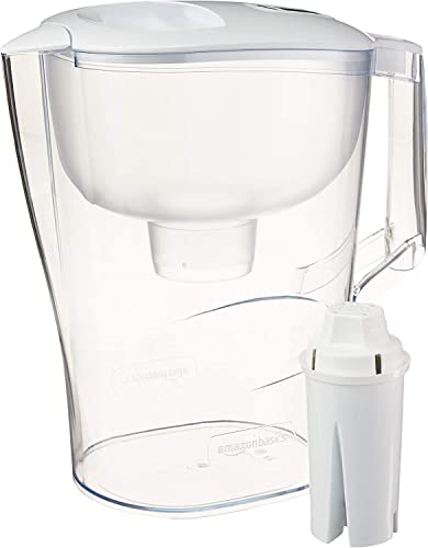 10-Cup Water Pitcher with Filter, Compatible with Brita