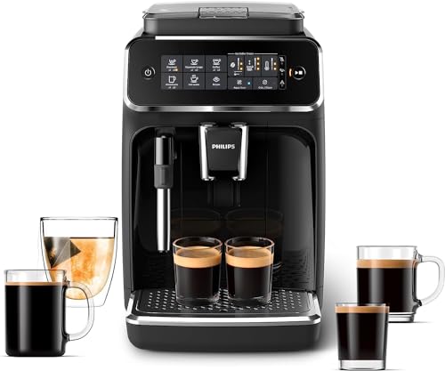Philips Automatic Espresso Machine with Milk Frother, Black