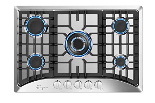 Empava 30" Gas Cooktop with 5 Italian SABAF Burners