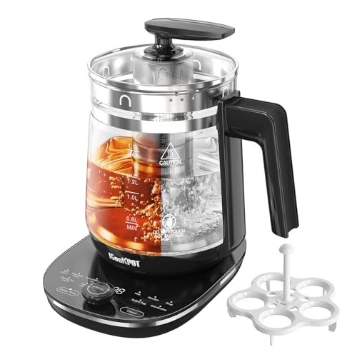 ICOOKPOT Glass Electric Tea Maker with Temperature Control
