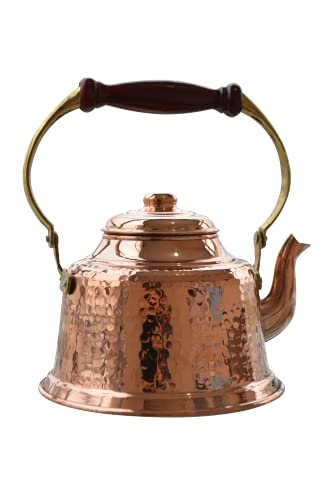 Handmade Copper Tea Kettle Stovetop - 1.7 Quarts