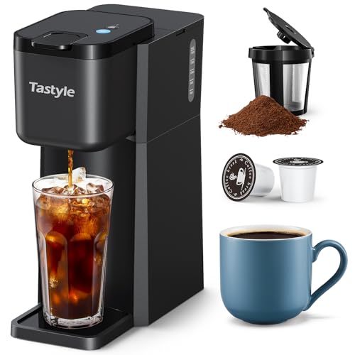 Compact Single Cup Coffee Maker with 6-14oz Brew