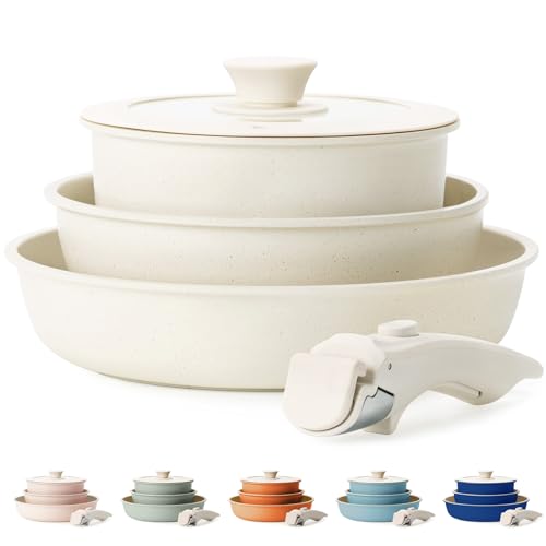 Non-Stick 5-Piece Detachable Handle Cookware Set