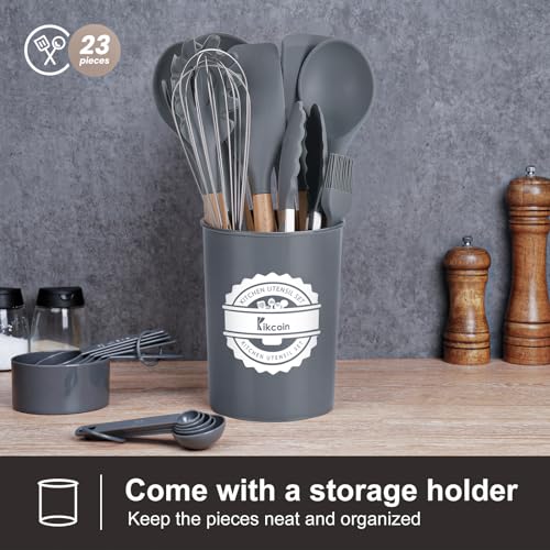 23-Piece Silicone Kitchen Utensils Set with Holder