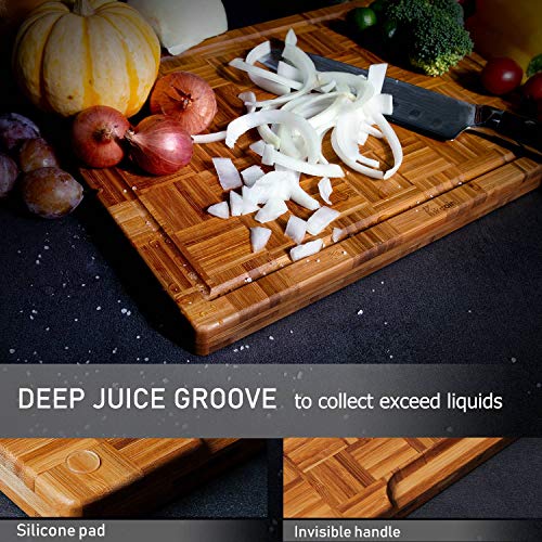 Extra Large Bamboo Cutting Boards Set of 3