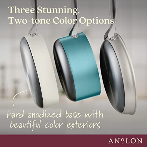 Anolon Achieve 9-Piece Nonstick Cookware Set - Teal