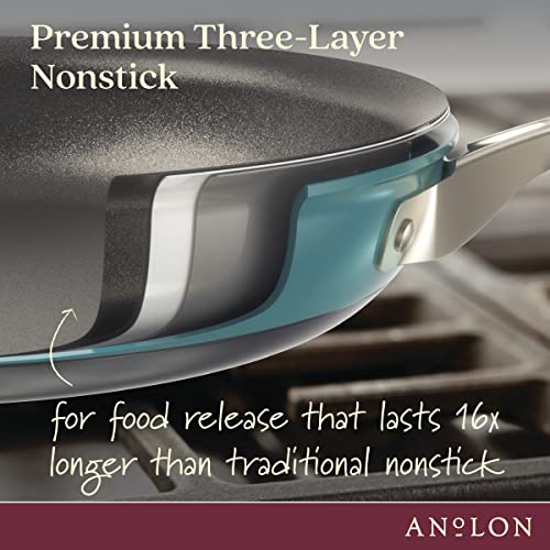Anolon Achieve 9-Piece Nonstick Cookware Set - Teal