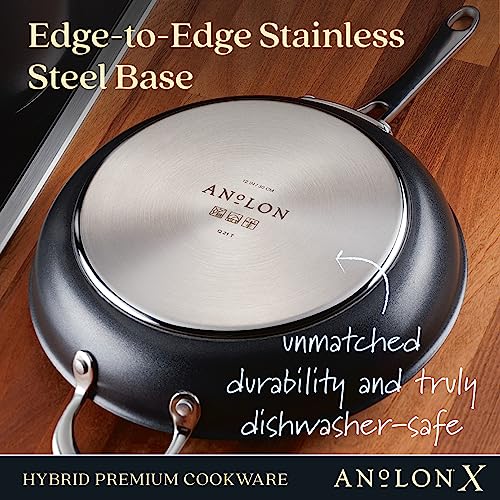 Anolon X 8-Piece Dark Gray Cookware Set
