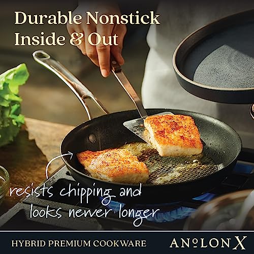 Anolon X 8-Piece Dark Gray Cookware Set