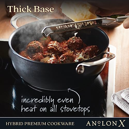 Anolon X 8-Piece Dark Gray Cookware Set