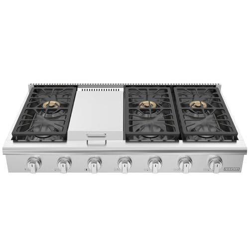 Empava 48" Pro-Style Natural Gas Rangetop, Stainless Steel