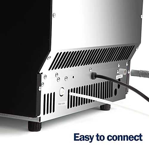 EUHOMY 100lbs/24H Stainless Steel Ice Maker