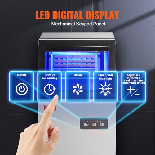 VEVOR 100 lbs/24H Commercial Ice Maker Machine