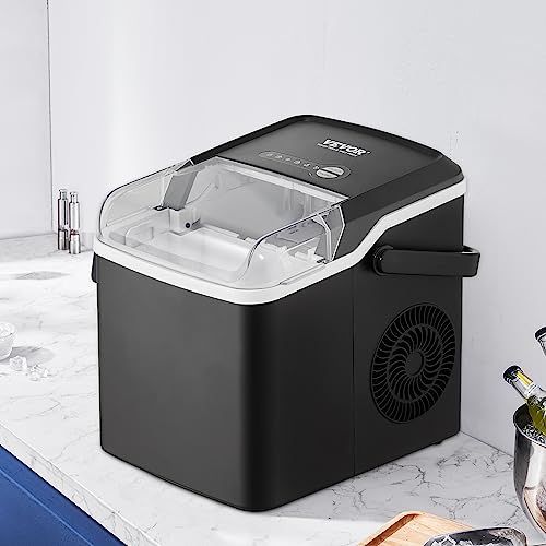Portable Self-Cleaning Countertop Ice Maker, 26lbs/Day