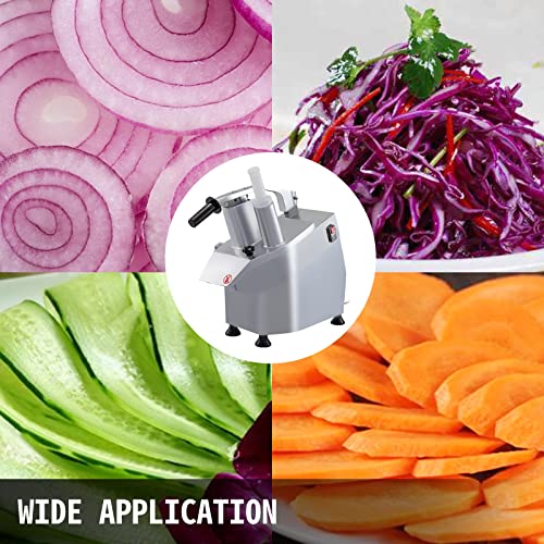VEVOR 550W Commercial Vegetable Slicer with 6 Blades