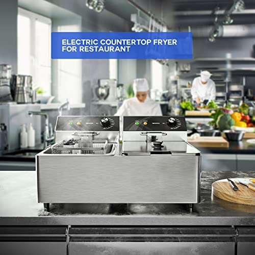 Dual Tank Stainless Steel Electric Deep Fryer