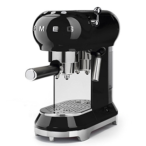 Smeg Black Espresso Machine, 1 Liter Capacity