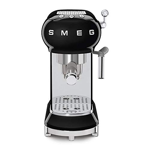 Smeg Black Espresso Machine, 1 Liter Capacity