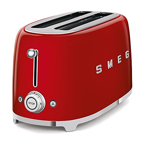 SMEG 50's Retro 4-Slice Toaster in Red
